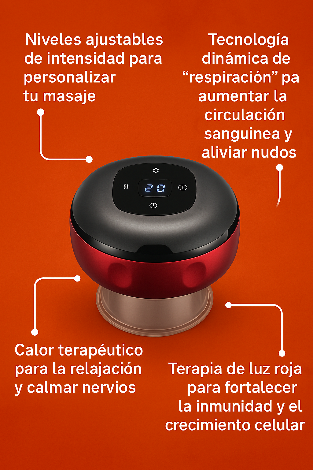 Masajeador Inteligente de Ventosa 4 en 1 – Spa Portátil en Casa + Envío Gratis